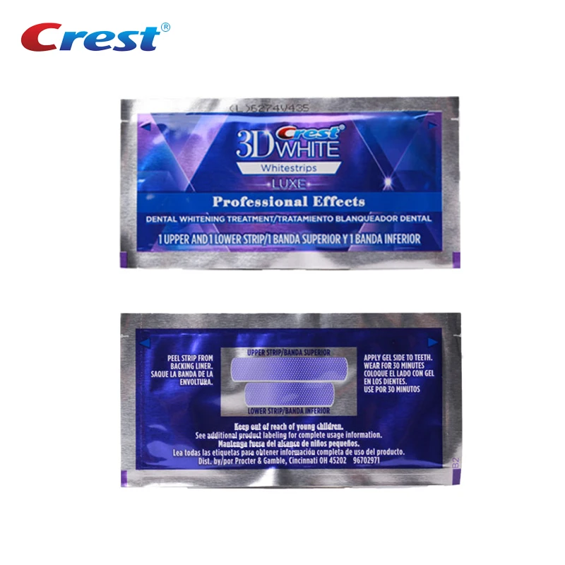 Crest 3d white teeth Whitestrips Professional effect 1 box 20 Pouches Original Oral Hygiene Teeth Whitening strips
Crest 3d white teeth Whitestrips Professional effect 1 box 20 Pouches Original Oral Hygiene Teeth Whitening strips