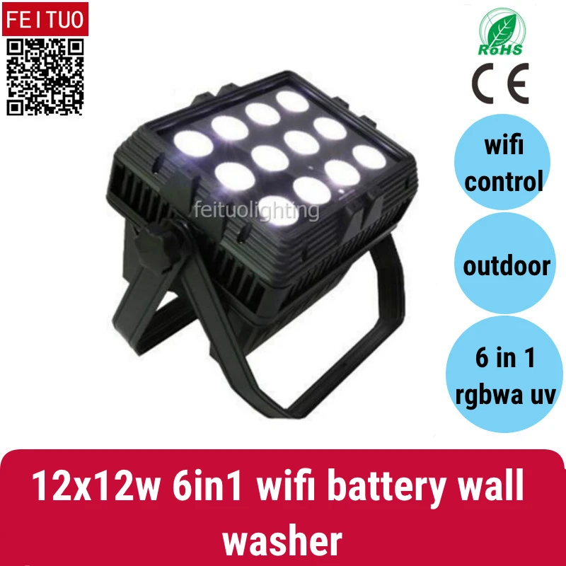 6/lot battery washer light 12x12w rgbwa uv 6 in 1 wifi or remote control waterproof IP 65 battery led par uplight
6/lot battery washer light 12x12w rgbwa uv 6 in 1 wifi or remote control waterproof IP 65 battery led par uplight