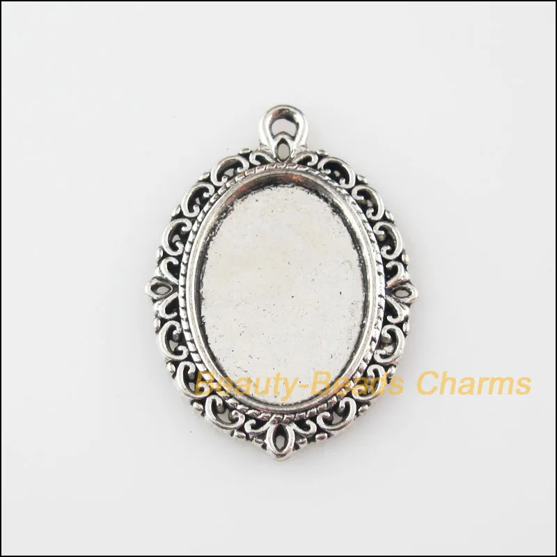 New 6Pcs Tibetan Silver Tone Oval Flower Charms Pendants Picture Frame 21x29mm
New 6Pcs Tibetan Silver Tone Oval Flower Charms Pendants Picture Frame 21x29mm