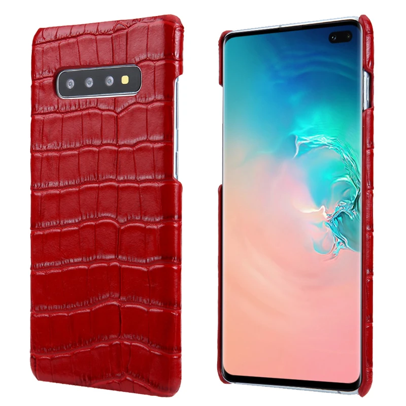 for Samsung s10 Genuine Leather Case Crocodile Skin Genuine Back Case for Samsung Cellphone Slim Back Cover for Samsung S10 Plus
for Samsung s10 Genuine Leather Case Crocodile Skin Genuine Back Case for Samsung Cellphone Slim Back Cover for Samsung S10 Plus