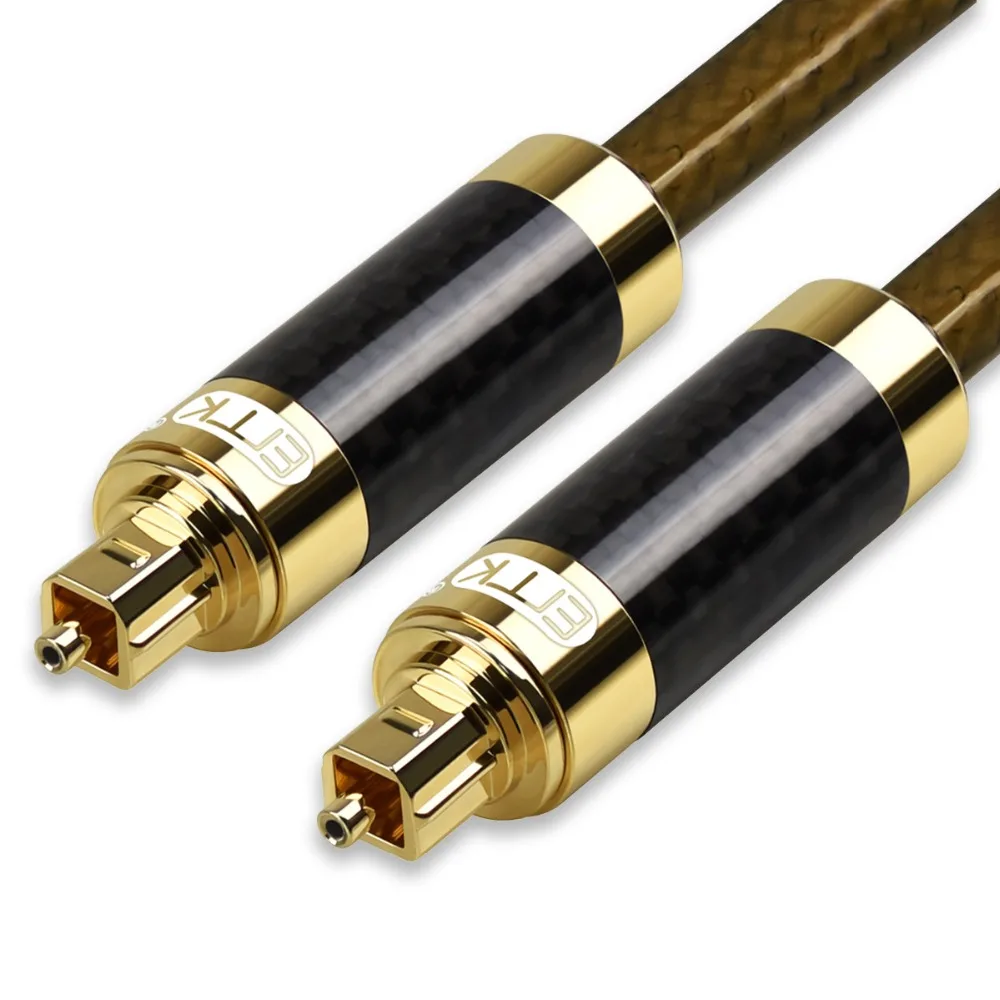 EMK Optical Digital Audio Cable Home Theater Fiber Optic Toslink Optical Cables Male Gold Plated 8.0mm Best For Sound Bar Xbox
EMK Optical Digital Audio Cable Home Theater Fiber Optic Toslink Optical Cables Male Gold Plated 8.0mm Best For Sound Bar Xbox
