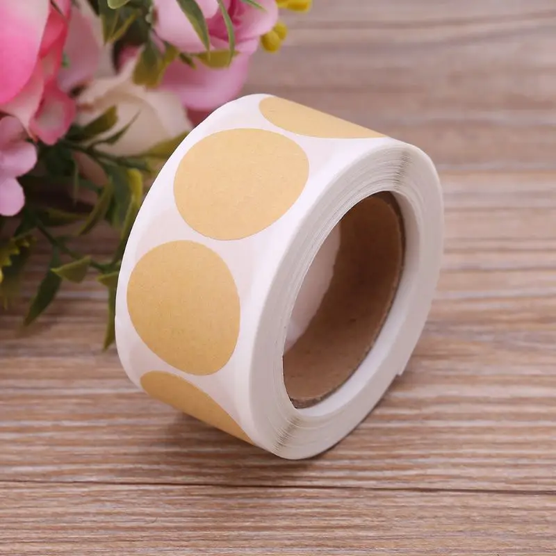 500pcs 1 Inch Roll Vintage Blank Kraft Paper Adhesive Labels Coding Dot Sealing Sticker Packing Tags Gift Baking Scrapbook Party
500pcs 1 Inch Roll Vintage Blank Kraft Paper Adhesive Labels Coding Dot Sealing Sticker Packing Tags Gift Baking Scrapbook Party