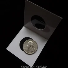 Картонные лавсаровые держатели для монет 2 х2 50 шт. диаметр 25 мм|coin