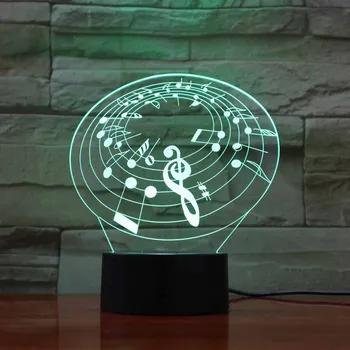 Musical notes 3d lamp Touch Switches Light Colorful Decor Lighting USB Flexible LED Lampen Acrylic Craft table lamp Veilleuse
Musical notes 3d lamp Touch Switches Light Colorful Decor Lighting USB Flexible LED Lampen Acrylic Craft table lamp Veilleuse