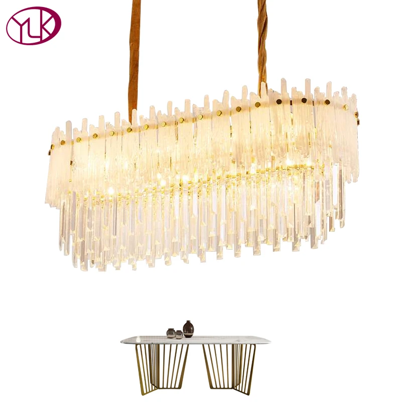 New Modern Rectangle Chandelier Lighting For Dining Room Luxury Home Decoration LED Cristal Lustre Lamp Kitchen Island LED Light
New Modern Rectangle Chandelier Lighting For Dining Room Luxury Home Decoration LED Cristal Lustre Lamp Kitchen Island LED Light