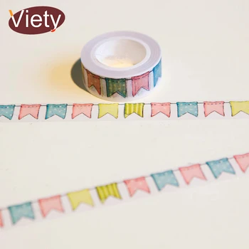1.5cm*10m Colour Flag washi tape DIY decoration scrapbooking planner masking tape adhesive tape kawaii stationery
1.5cm*10m Colour Flag washi tape DIY decoration scrapbooking planner masking tape adhesive tape kawaii stationery
