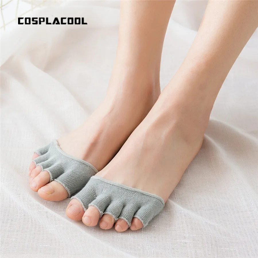 Women Invisible Socks Non Slip Toe Half Grip Heel girl Five Finger Sock women outside half stealth calze Cotton Blend Free Size
Women Invisible Socks Non Slip Toe Half Grip Heel girl Five Finger Sock women outside half stealth calze Cotton Blend Free Size