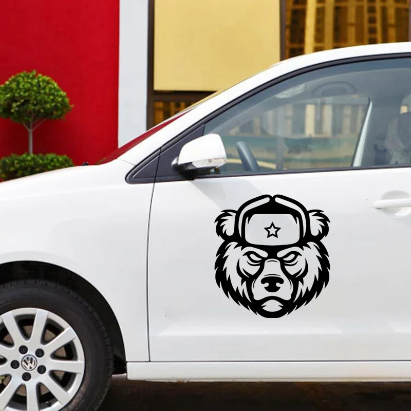 CK2266L#50*53cm Bear with earflaps funny car sticker vinyl decal silver/black car auto stickers for car bumper window
CK2266L#50*53cm Bear with earflaps funny car sticker vinyl decal silver/black car auto stickers for car bumper window