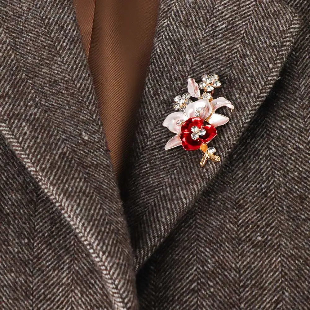 1Pair Crystal Flower Brooches Vintage Female Pins Elegant Women Drip Romantic Brooches Gift Collar Jewelry Dress Corsage
1Pair Crystal Flower Brooches Vintage Female Pins Elegant Women Drip Romantic Brooches Gift Collar Jewelry Dress Corsage