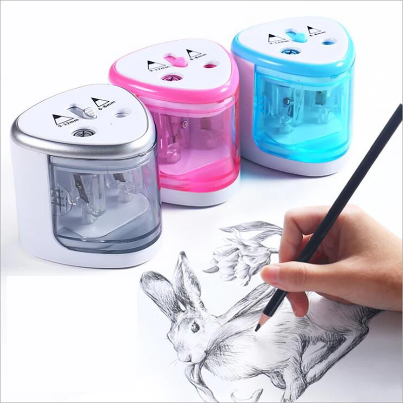 Children's Stationery Electric Pencil Sharpener Double Sharpener Painting Sketch Mandatory Scope 6-8mm/9-12mm Pencil 1pc
Children's Stationery Electric Pencil Sharpener Double Sharpener Painting Sketch Mandatory Scope 6-8mm/9-12mm Pencil 1pc