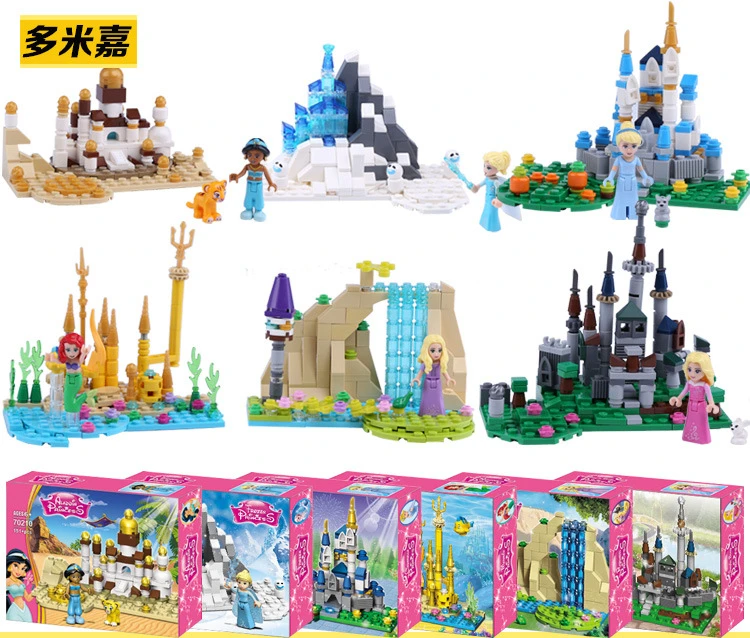 6pcs Princess Aurora Cinderella Ariel Rapunzel Bella Elsa Building Block Figure Girls Compatible With Lego
6pcs Princess Aurora Cinderella Ariel Rapunzel Bella Elsa Building Block Figure Girls Compatible With Lego