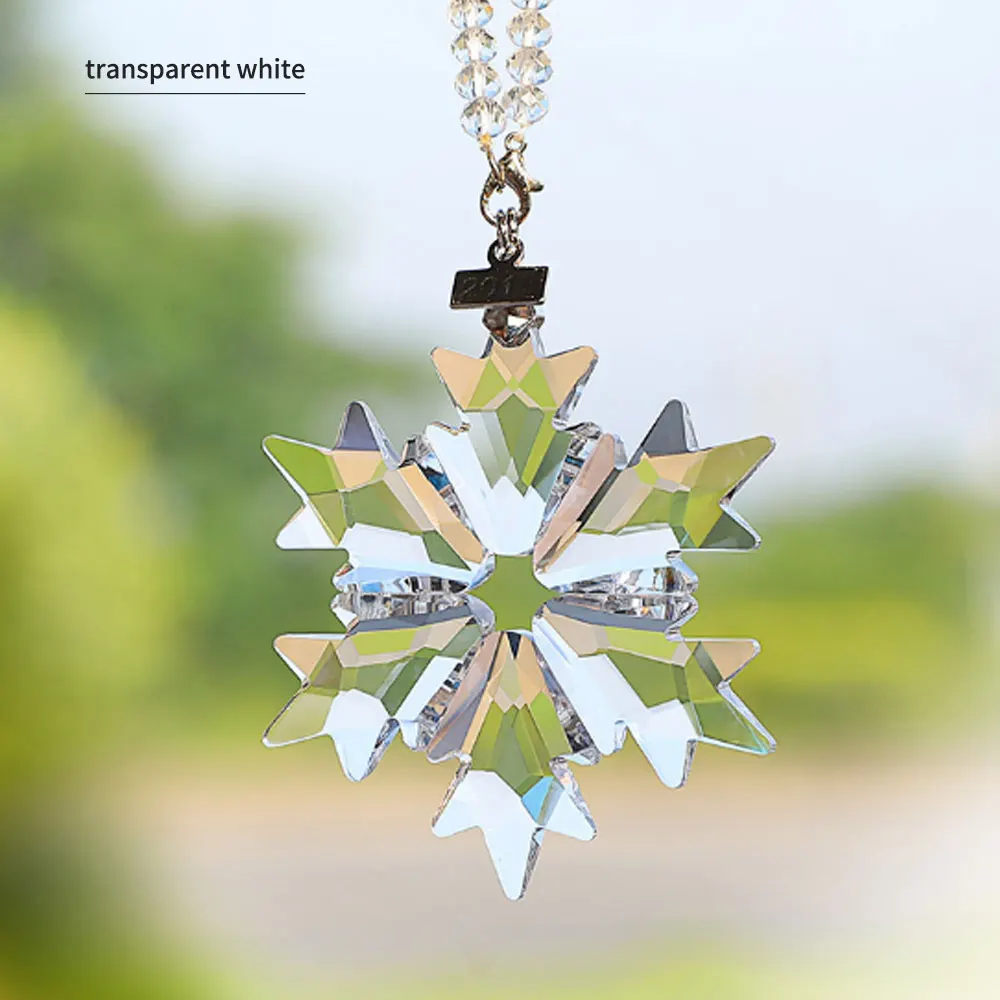 Car Pendant Transparent Crystal Snowflakes Decoration Suspension Ornaments Sun Catcher Snowflake Hanging Trim Christmas Gifts
Car Pendant Transparent Crystal Snowflakes Decoration Suspension Ornaments Sun Catcher Snowflake Hanging Trim Christmas Gifts