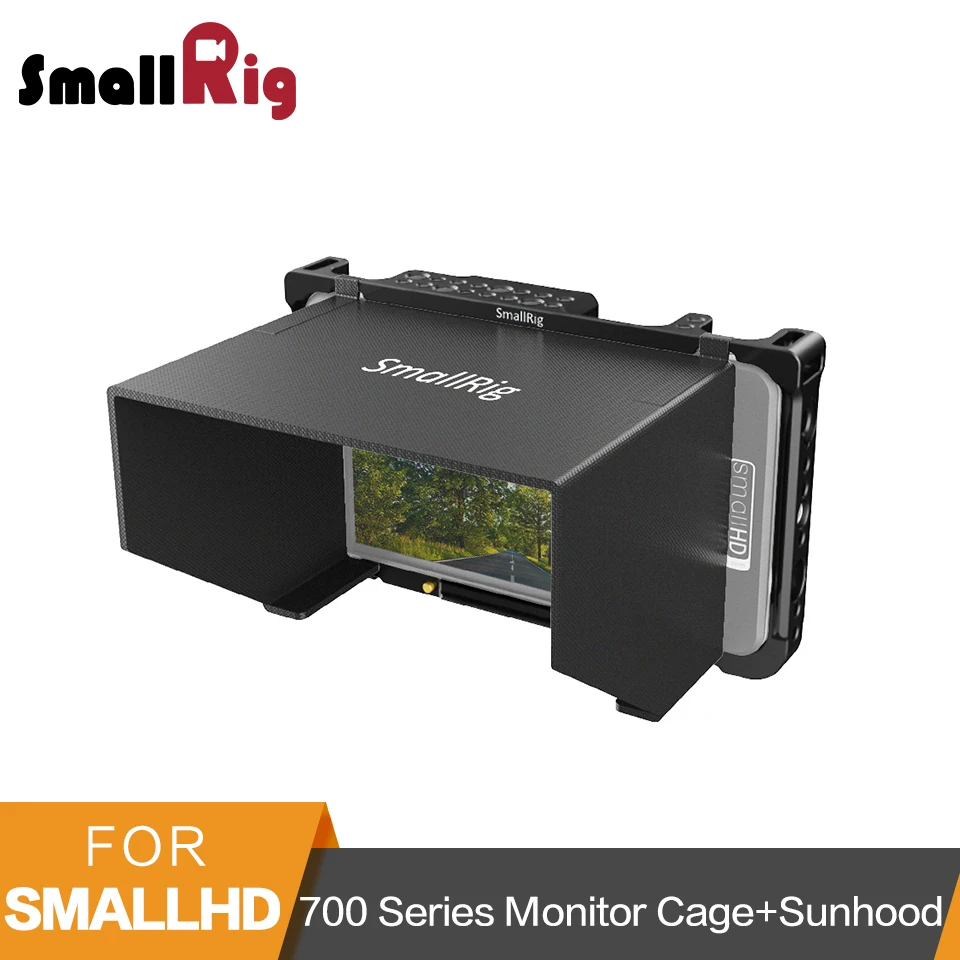 SmallRig Monitor Cage With Sun hood for SmallHD 700 Series Screen Monitor 701Lite/702 Lite/702 Bright Monitor Lcd Hood - 2131
SmallRig Monitor Cage With Sun hood for SmallHD 700 Series Screen Monitor 701Lite/702 Lite/702 Bright Monitor Lcd Hood - 2131