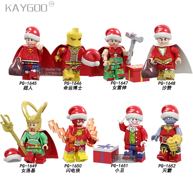 PG8185 Building Blocks Merry Christmas Harley Quinn Wolverine Deadpool Superma Tree Man Spider-man Spiderman Captain American
PG8185 Building Blocks Merry Christmas Harley Quinn Wolverine Deadpool Superma Tree Man Spider-man Spiderman Captain American