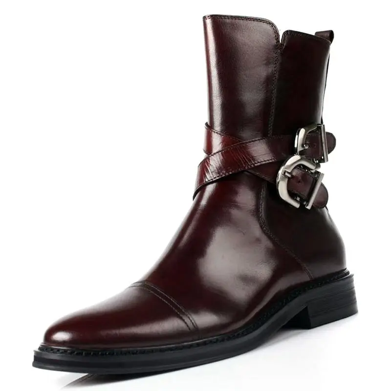 Shoes Formal Wear Business Leather Shoes Genuine Leather Martin Boots Cowhide High Wine Red Men's Chelsea Boots
Shoes Formal Wear Business Leather Shoes Genuine Leather Martin Boots Cowhide High Wine Red Men's Chelsea Boots