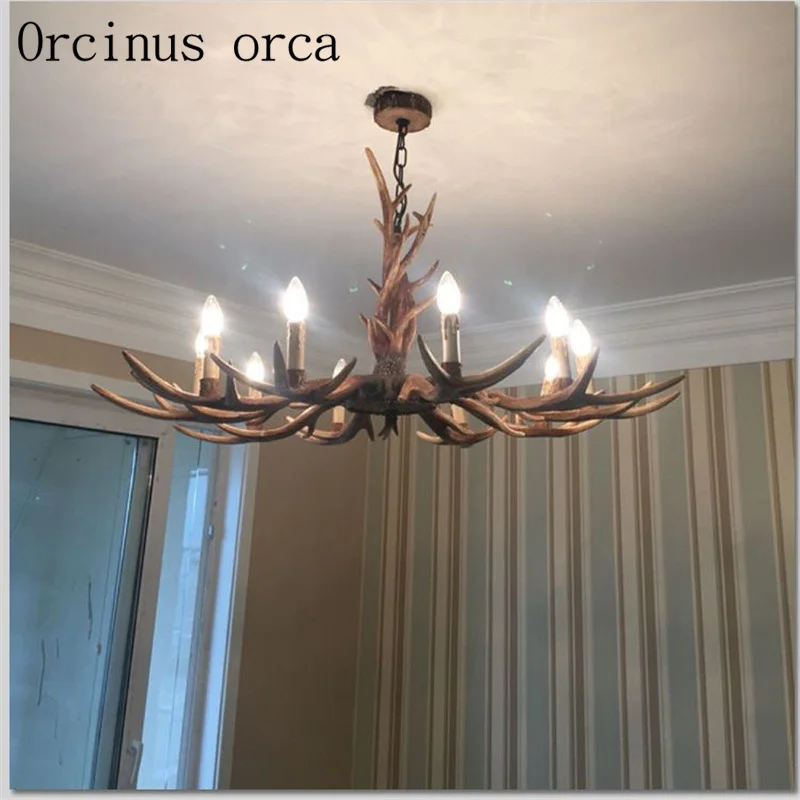 American living room Retro Art Chandelier Nordic country antler chandelier clothing store villa candle lamp
American living room Retro Art Chandelier Nordic country antler chandelier clothing store villa candle lamp