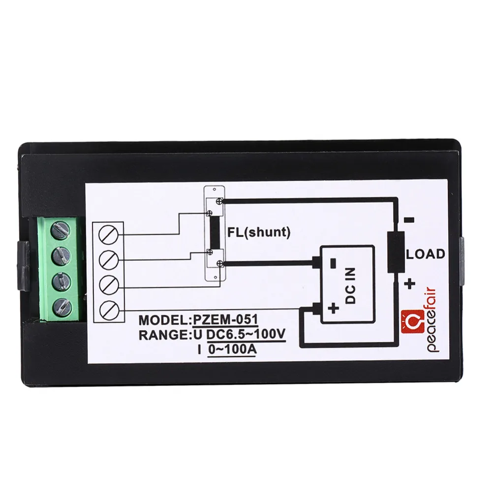 Peacefair Wholesale 3sets/lot DC 50A Digital LCD Power Meter Monitor Power Energy Voltmeter Ammeter 12V 24V Well Working
Peacefair Wholesale 3sets/lot DC 50A Digital LCD Power Meter Monitor Power Energy Voltmeter Ammeter 12V 24V Well Working