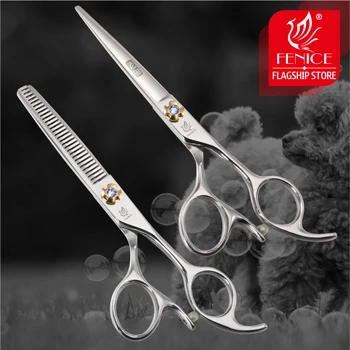 Fenice pet grooming scissors set Professional Japan 440c 6.0 inch cutting+thinning shears thinning rate 30%
Fenice pet grooming scissors set Professional Japan 440c 6.0 inch cutting+thinning shears thinning rate 30%