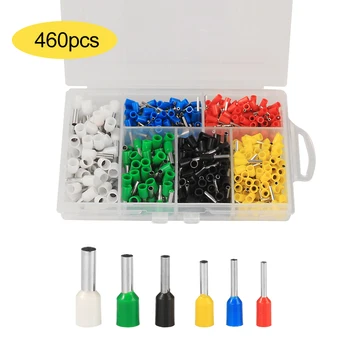 460pcs Crimp Terminals Pre Insulating Terminal Ferrules Kit Set Wire Copper Crimp Connector 22-12 AWG with Box
460pcs Crimp Terminals Pre Insulating Terminal Ferrules Kit Set Wire Copper Crimp Connector 22-12 AWG with Box