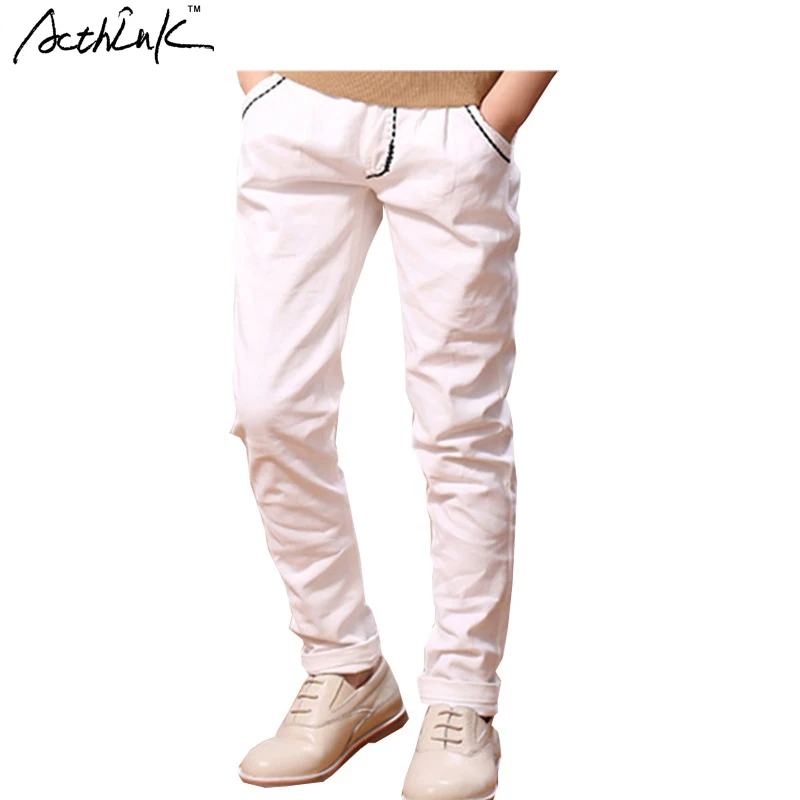 ActhInK New Kids Spring White Trousers with Pocket for Boys Brand England Style Children Autumn Cotton Casual Long Pants, YC169
ActhInK New Kids Spring White Trousers with Pocket for Boys Brand England Style Children Autumn Cotton Casual Long Pants, YC169