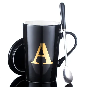 Creative surname letters ceramic mug with lid Spoon Office personality last name water cup bone china couples coffee cup tea cup
Creative surname letters ceramic mug with lid Spoon Office personality last name water cup bone china couples coffee cup tea cup