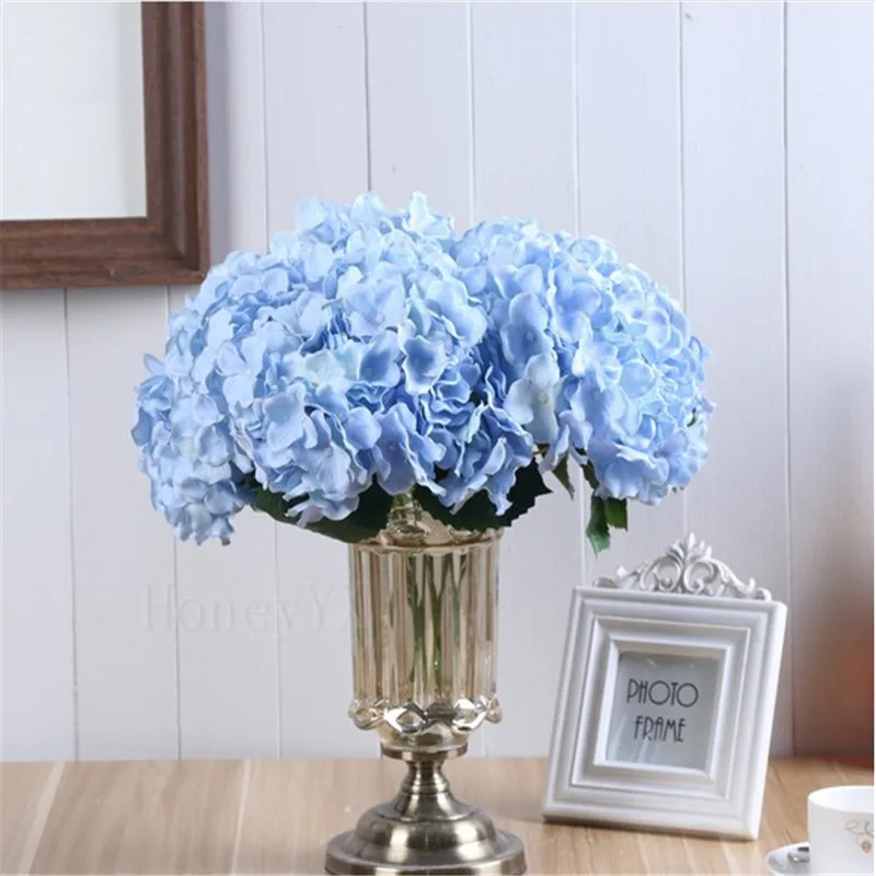 5 Heads Sky Blue Artificial Flower Hydrangea Bridal Bouquet Silk Flower For wedding Party home DIY Decoration
5 Heads Sky Blue Artificial Flower Hydrangea Bridal Bouquet Silk Flower For wedding Party home DIY Decoration