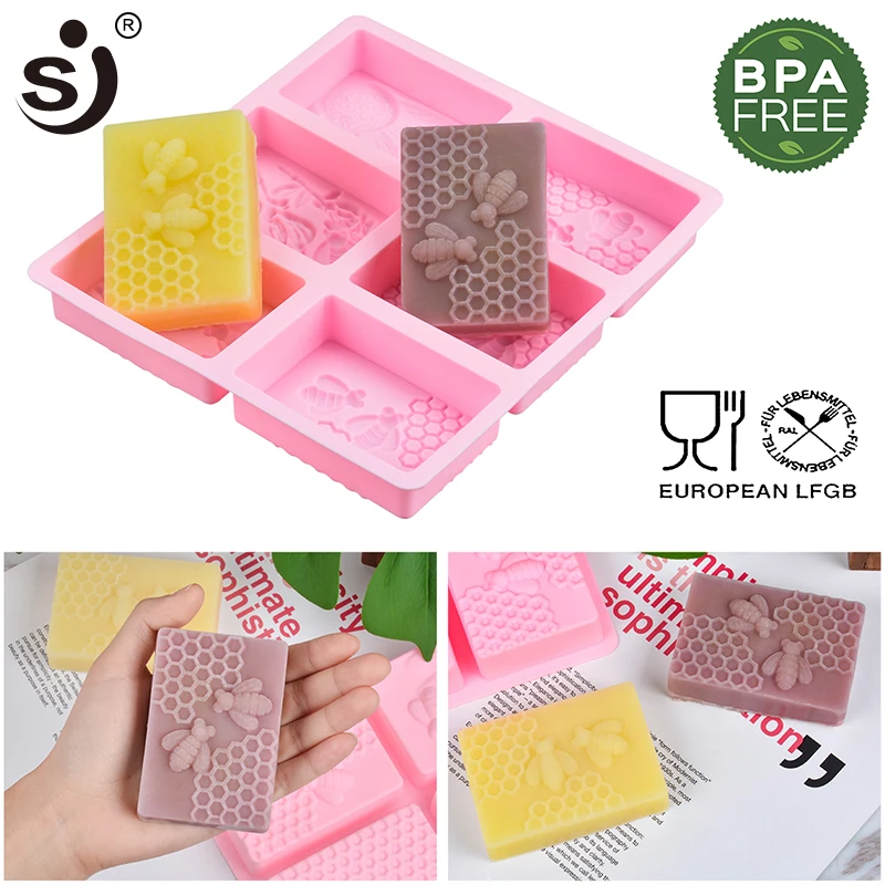 SJ Honeycomb Molds For Soaps Silicone Soap Molds Handmade Rectangle Shapes Diy Handmade Craft 3d Soap Forms
SJ Honeycomb Molds For Soaps Silicone Soap Molds Handmade Rectangle Shapes Diy Handmade Craft 3d Soap Forms