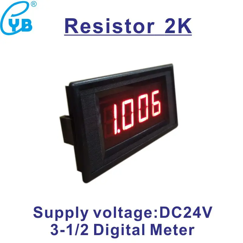 Semi-closed Type Ohmmeter Power Supply DC 24V LED 3.5 Digital Meter Resistance 2K Resistant Meter Ohm Meter Resistant Tester
Semi-closed Type Ohmmeter Power Supply DC 24V LED 3.5 Digital Meter Resistance 2K Resistant Meter Ohm Meter Resistant Tester