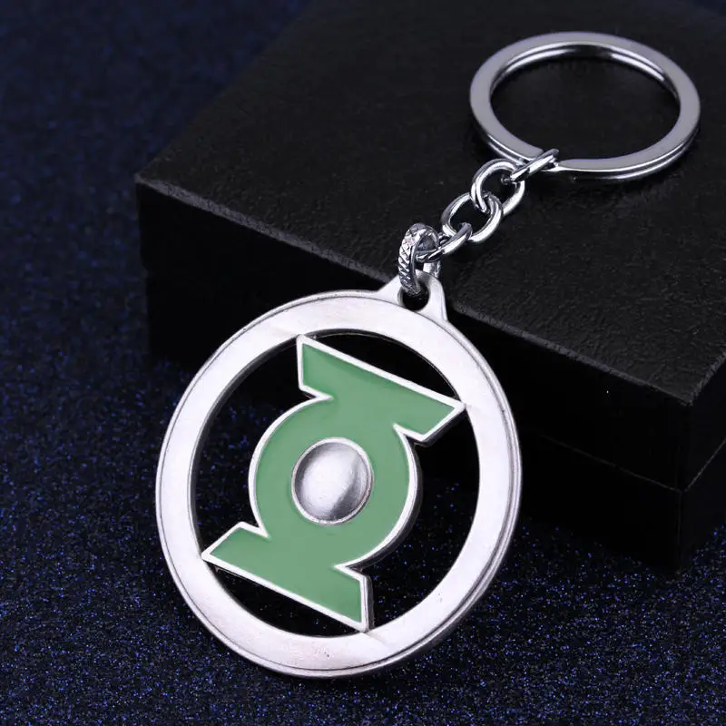 Mens necklace Green Lantern Logo Chains Max Theme Metal Pendant Fashion Jewelry Link Maxi Green Lantern Badge Pin