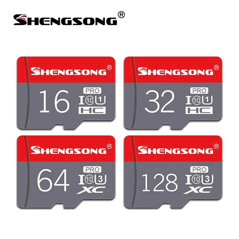 New Shengsong Micro SD high speed Memory Card 16GB/32GB C10 SDHC 64GB/128GB C10 SDXC Max 80M/s cartao de memoria
New Shengsong Micro SD high speed Memory Card 16GB/32GB C10 SDHC 64GB/128GB C10 SDXC Max 80M/s cartao de memoria