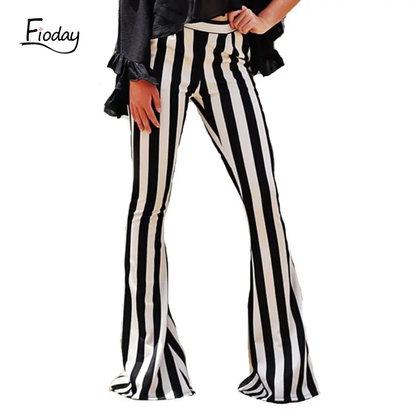 Fioday Black Striped Flare Pants Women Fashion Elegant Slim Long Pant Wide Leg Trousers Bell Bottom Leggings
Fioday Black Striped Flare Pants Women Fashion Elegant Slim Long Pant Wide Leg Trousers Bell Bottom Leggings