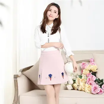 Korean version of the summer fashion Lap top A-Line skirt new temperament female high waist slim embroidered pleated zip skirt
Korean version of the summer fashion Lap top A-Line skirt new temperament female high waist slim embroidered pleated zip skirt