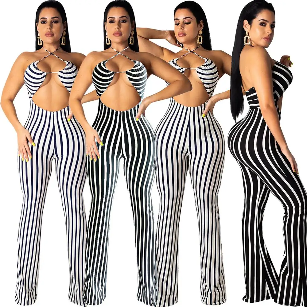 Sexy bodysuit tracksuit rompers womens jumpsuit striped print slim sleeveless backless hollow out overalls combinaison femme
Sexy bodysuit tracksuit rompers womens jumpsuit striped print slim sleeveless backless hollow out overalls combinaison femme