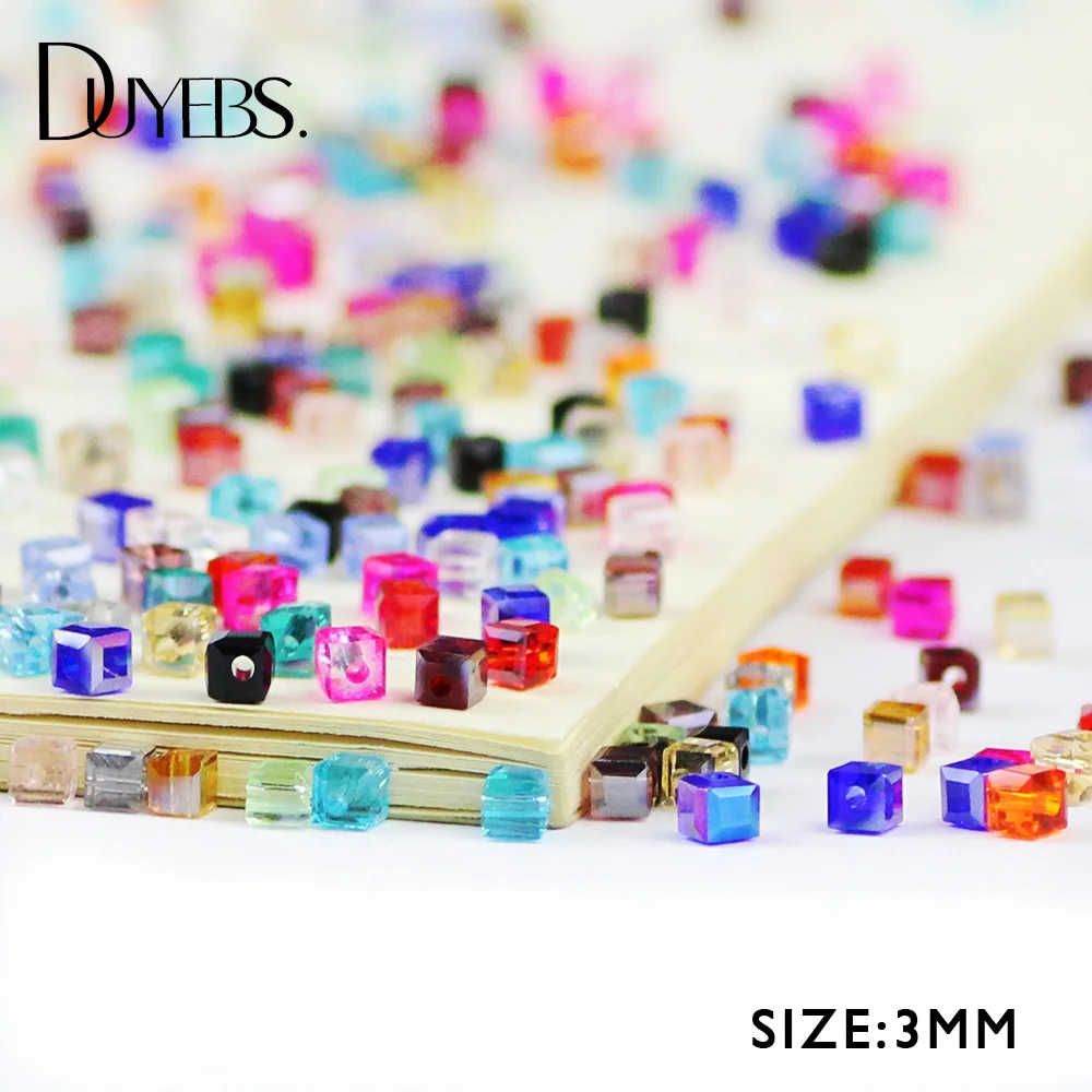 DUYEBS 3mm Austrian Crystal Upscale Quadrate Loose Beads 100pcs Upscale Square Shape Glass Beads for jewelry making bracelet DIY
DUYEBS 3mm Austrian Crystal Upscale Quadrate Loose Beads 100pcs Upscale Square Shape Glass Beads for jewelry making bracelet DIY