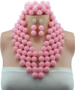 2016 Nigerian Wedding Fabulous nigerian wedding african beads jewellry set pink costume necklaces jewelry set NAF359
2016 Nigerian Wedding Fabulous nigerian wedding african beads jewellry set pink costume necklaces jewelry set NAF359