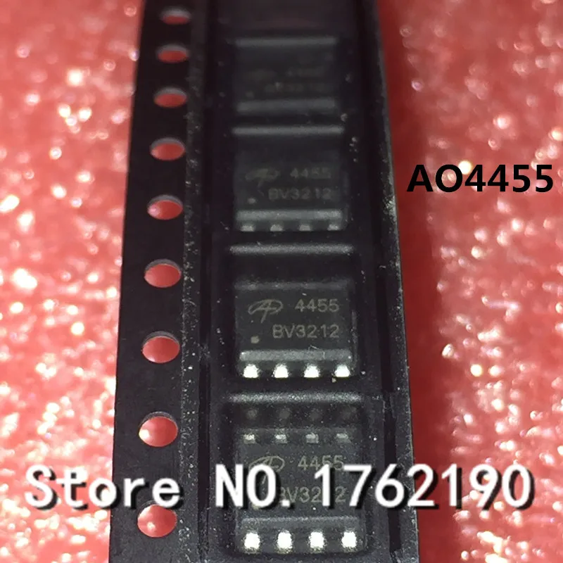 50PCS/LOT AO4455L AO4455 4455 SOP-8 Brand New Original P-channel Field Effect MOS Tube -30V -17A
50PCS/LOT AO4455L AO4455 4455 SOP-8 Brand New Original P-channel Field Effect MOS Tube -30V -17A