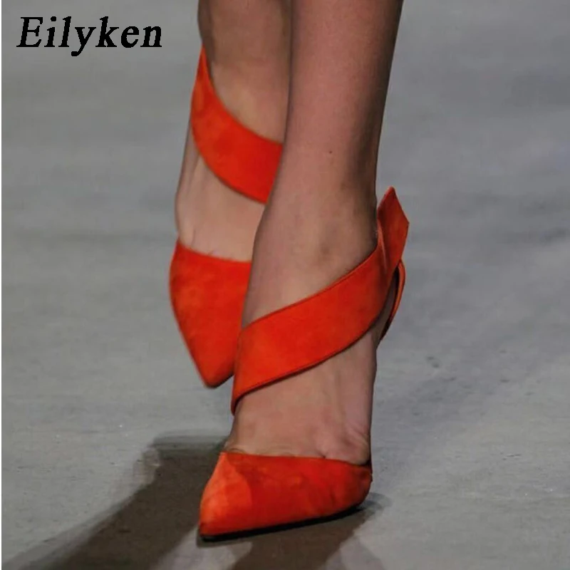 Eilyken 2019 New Design Autumn High Heels Pumps 12CM Fashion Pointed Toe Hook & Loop Gladiator Thin Heel Orange Woman Shoes
Eilyken 2019 New Design Autumn High Heels Pumps 12CM Fashion Pointed Toe Hook & Loop Gladiator Thin Heel Orange Woman Shoes