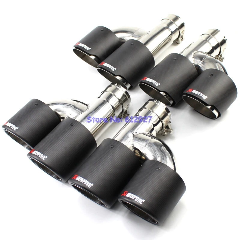 2PCS: Inlet 51mm 54mm 57mm 60mm 63mm Outlet 89mm Universal Matt Carbon Fiber Akrapovic Car Exhaust Tip Dual Noses End Pipe Tips
2PCS: Inlet 51mm 54mm 57mm 60mm 63mm Outlet 89mm Universal Matt Carbon Fiber Akrapovic Car Exhaust Tip Dual Noses End Pipe Tips