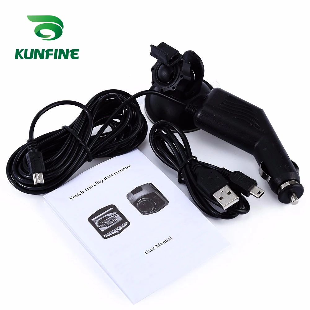 KUNFINE 2.41080P Recording Dash Cam Car DVR G-sensor Night Vision Video Recorder Wide Angle 170 (4)