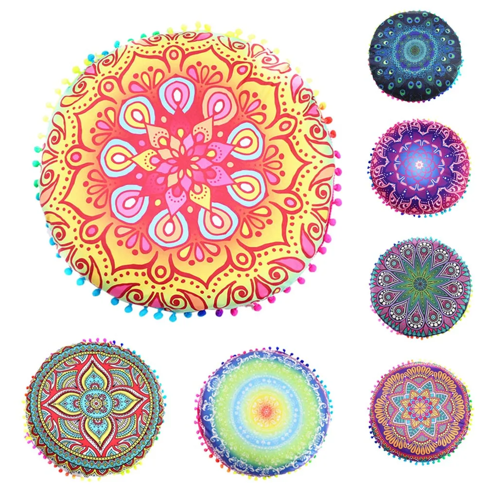 Hot Sale Cushion Cover Indian Mandala Floor Pillows Round Bohemian Cushion Pillows Cover Case Cushions Circle Jacquard coussin
Hot Sale Cushion Cover Indian Mandala Floor Pillows Round Bohemian Cushion Pillows Cover Case Cushions Circle Jacquard coussin
