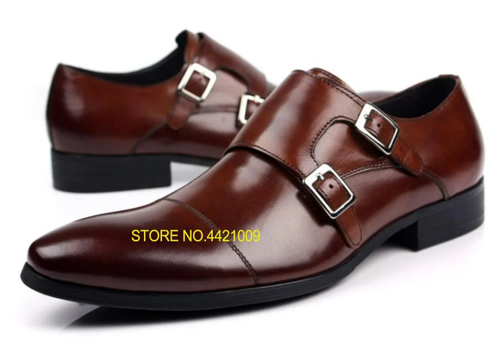 Italy Man Prom Oxfords Shoes 2018 Men's real leather dress shoes Double Monk Strap Buckle Formal wedding Party Gift brown
Italy Man Prom Oxfords Shoes 2018 Men's real leather dress shoes Double Monk Strap Buckle Formal wedding Party Gift brown