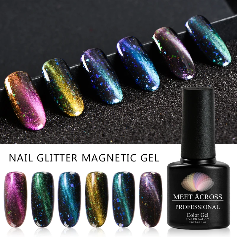 MEET ACROSS 7ml Holographic Glitter Cat Eye Gel Laser Sequins Magnetic Nail Gel Polish Soak Off UV Nail Art Gel Varnish Lacquer
MEET ACROSS 7ml Holographic Glitter Cat Eye Gel Laser Sequins Magnetic Nail Gel Polish Soak Off UV Nail Art Gel Varnish Lacquer