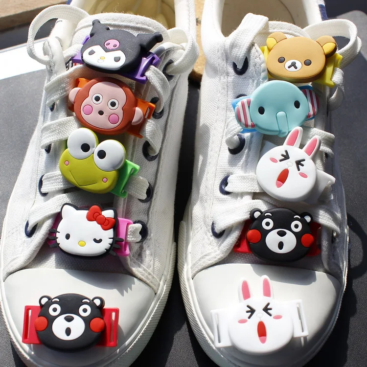 Children's gift Korea Pororo frog Kuromi Sports Shoes accessories PVC Cloth shoes sneakers shoes lace buckle
Children's gift Korea Pororo frog Kuromi Sports Shoes accessories PVC Cloth shoes sneakers shoes lace buckle