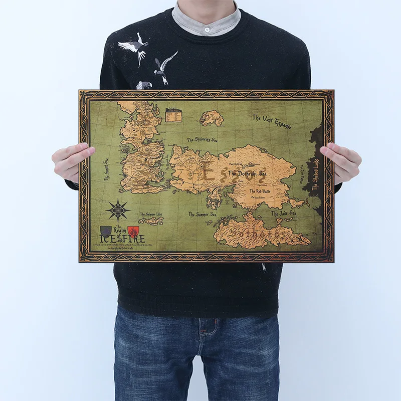 Hot selling game of thrones map bar cafe home wall decoration painting living room bedroom decoration painting 50.5cm*35cm
Hot selling game of thrones map bar cafe home wall decoration painting living room bedroom decoration painting 50.5cm*35cm