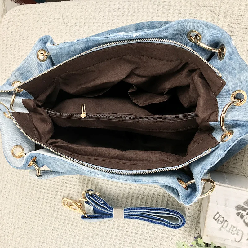 Джинсовая женская сумка iPinee роскошные сумки мессенджеры женские дизайнерские с