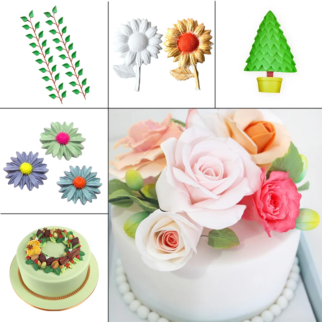 Best SalesNatual Baking Forms 1PC Cake Pan Flowers/Leaves Silicone Soap Mold Fondant Cake Decorating Kitchen Chocolate Molds
Best SalesNatual Baking Forms 1PC Cake Pan Flowers/Leaves Silicone Soap Mold Fondant Cake Decorating Kitchen Chocolate Molds