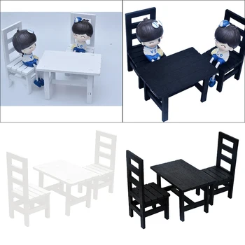 2 Sets 1:6 Dollhouse Furniture, Miniature Dining Table and Chairs, 12inch Doll, Action Figures Accessories, Black & White
2 Sets 1:6 Dollhouse Furniture, Miniature Dining Table and Chairs, 12inch Doll, Action Figures Accessories, Black & White