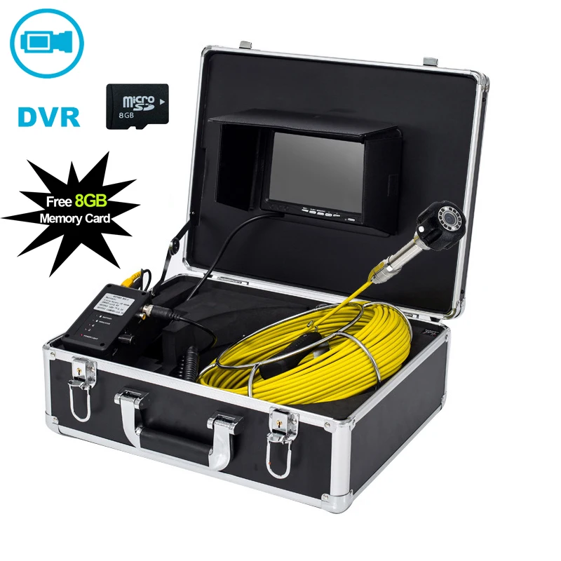 7 inch TFT LCD Display 20M Cable Industry Endoscope Pipe Inspection Camera System With DVR Function Used for Pipeline Inspection
7 inch TFT LCD Display 20M Cable Industry Endoscope Pipe Inspection Camera System With DVR Function Used for Pipeline Inspection