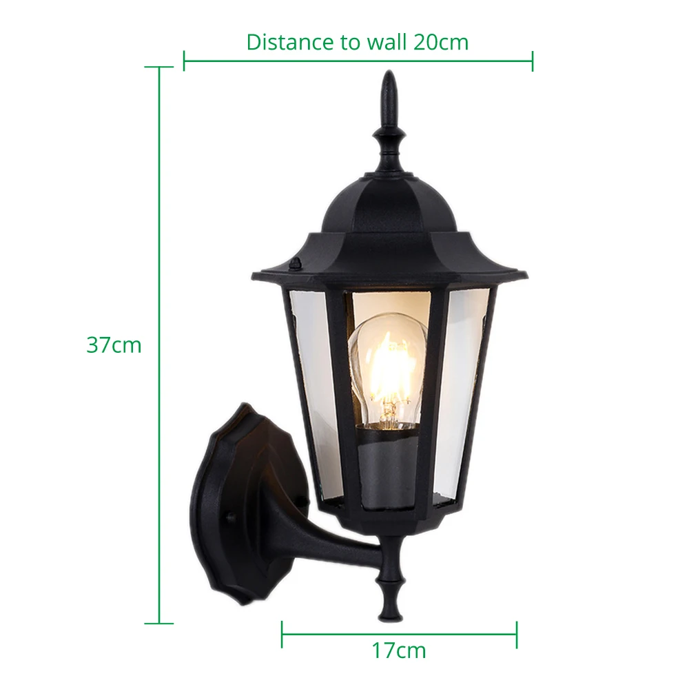 Vintage Wall Lamp Outdoor Lighting LED Street Garden Villa Porch Lights Waterproof E27 Bulb For Patio Bronze Sconce Lighting