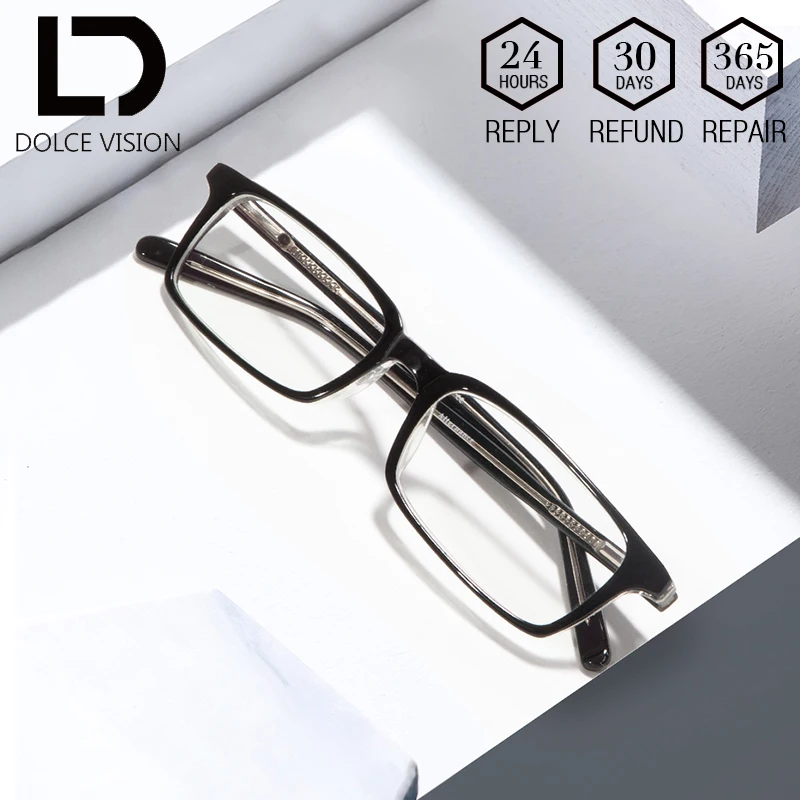 DOLCE VISION Rectangle Clear Lens Optical Glasses Men Cool Prescription Design Eyeglasses Male Astigmatism Photochromic Glasses
DOLCE VISION Rectangle Clear Lens Optical Glasses Men Cool Prescription Design Eyeglasses Male Astigmatism Photochromic Glasses